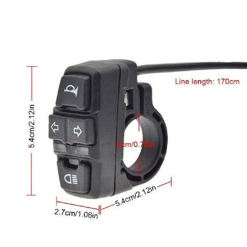 E-Bike Front Brake Rear Light Set 24V-48V Bike Rack Lamp