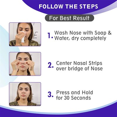 200/100/50PCS Transparent Breath Nasal Strips 2 Supports Sto