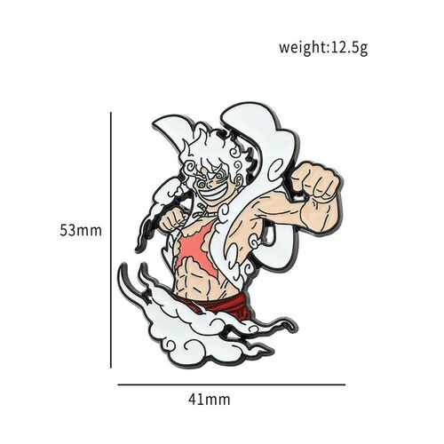 One Piece Enamel Brooches Cartoon Luffy Zoro Nami Chopper Sa