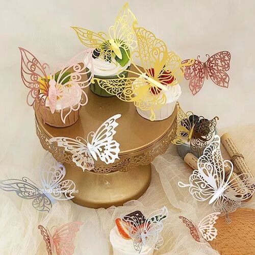 12/48Pcs Fashion 3D Butterfly Creative DIY  Wall Sticker Mod