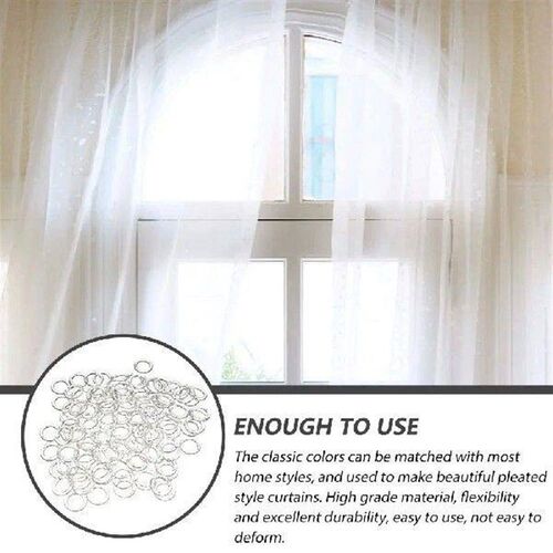 100 Pcs Curtain Roman Circle Sheer Curtains Perforated