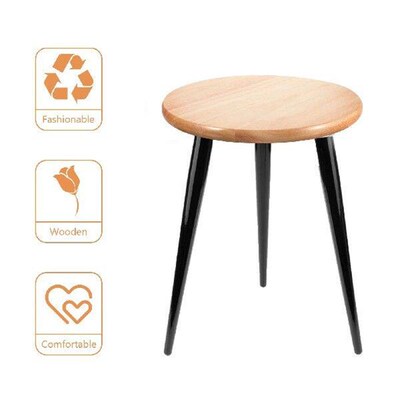 Solid Wood Round Stool Bar Replacement Seat Chair Seating