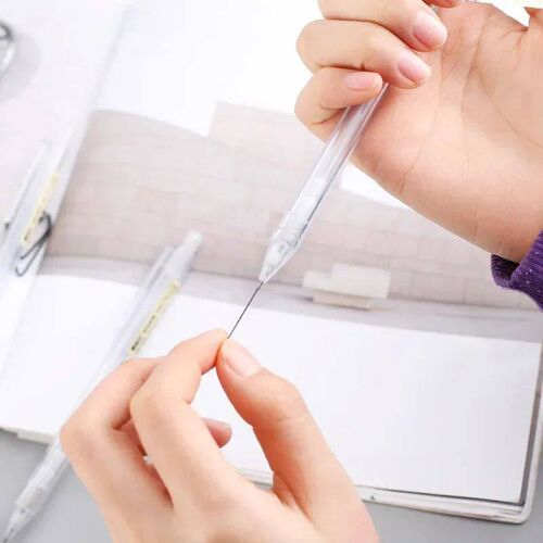 1/3/5 Pcs/set Mechanical Pencil White Automatic Pen 0.5/0.7m