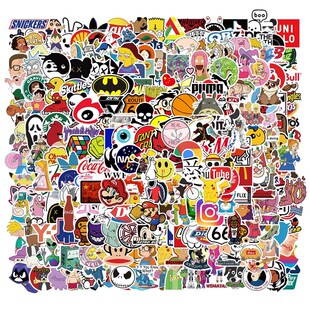 302pcs90s cartoon personality graffiti stickers decoration
