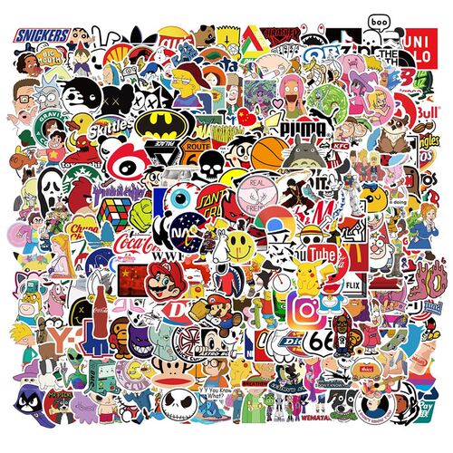 302pcs90s cartoon personality graffiti stickers decoration