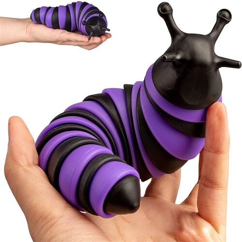 2022 Toy Fat Brain Slug Articulated Flexible 3D Slug Fidget