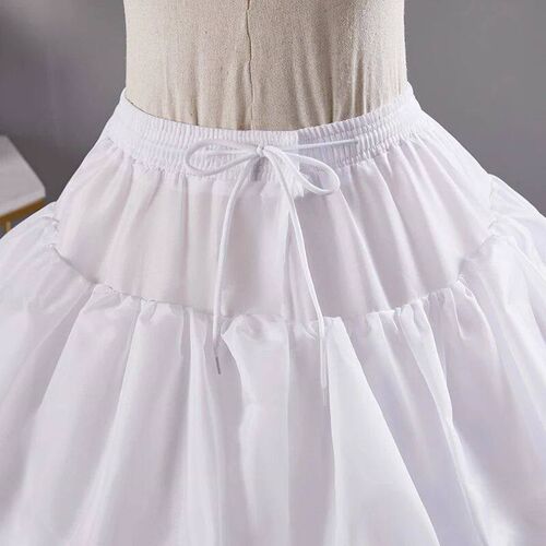 6-hoops underskirt women white a line?petticoat wedding cri