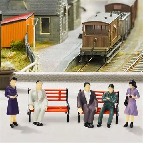 Accessory Model People Plastic Railway Seated Standing