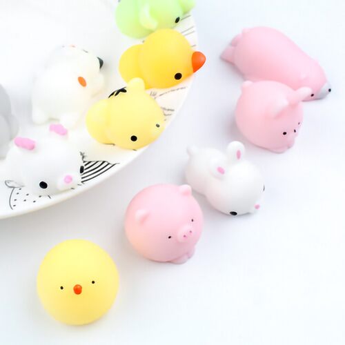 10Pcs/set Mochi cute pop it animal pinch fidget toys adult