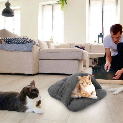 Pet Dog Cat Bed Warm Kennel Nest Pad Dog Blanket Mat