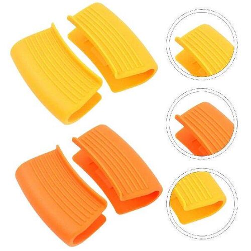 2 Pairs Silicone Pot Ear Clips Kitchen Tool Heat-resistant
