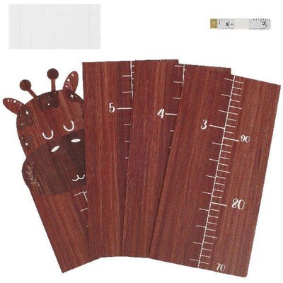 Wooden Growth Chart Cute Cartoon Wood Height Chart with