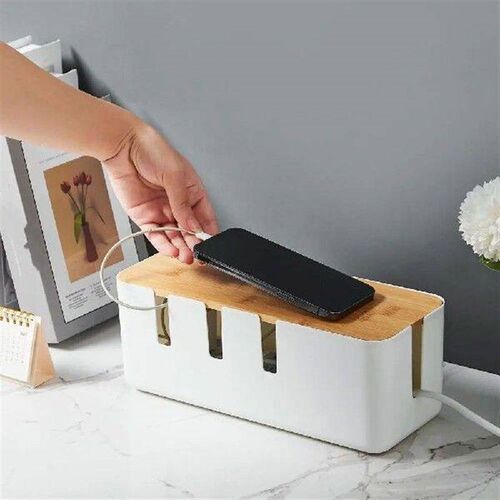 Multifunction Desktop Storage Box Seven-hole Plastic Cable