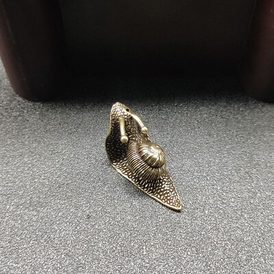 Solid Pure Brass Snail Figurines Miniature Simulation Animal