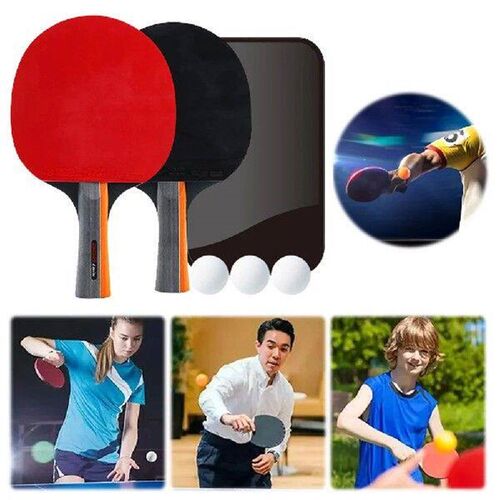 Ping Pong Paddles Table Tennis Paddles 2 Rackets & 3 Balls