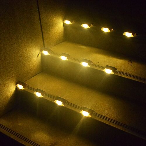 Solar Step Lights Outdoor Wall Lights Fence Lights Waterproo