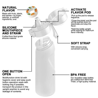 Air Up Water Bottle Flavored Pods Fruit Flavor Taste Buds Fl