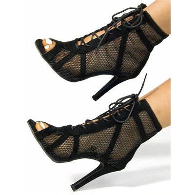 Latin Dance Shoes Women Girls Pole Ladies Dancing Shoes High