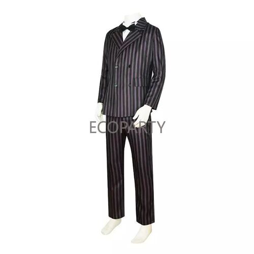 Wednesday Addams Family Gomez Cosplay Costume Wig Men Classi