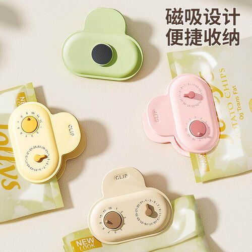 Wholesale Cute Cartoon Creative Sealing Clips with Date Ring