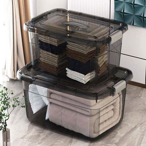 Storage box plastic box transparent dormitory organize boxes