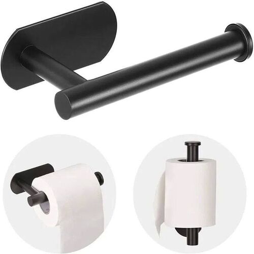 1pc Self Adhesive Toilet Paper Towel Holder Plastics Wall Mo