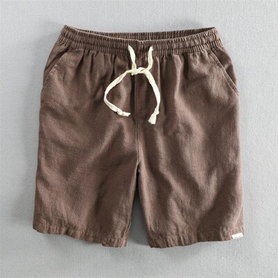 Shorts Beach Pants Linen Loose Casual Elastic Band Pants Jap