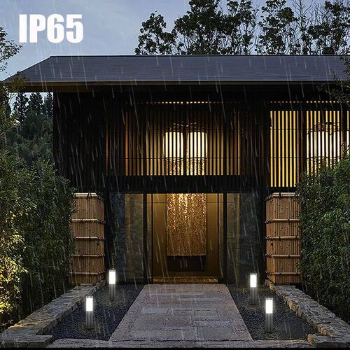 Outdoors Led Solar Lights Cylindrical Lighting Garden Waterp