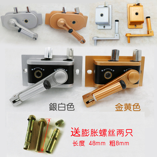 通用升降晾衣架手摇器 摇把晒衣架升降器 杆单杆免打孔手摇配件