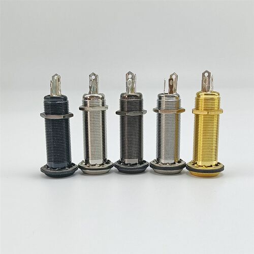 Threaded Cylinder Electric Guitar Pickup Endpin Jack Output
