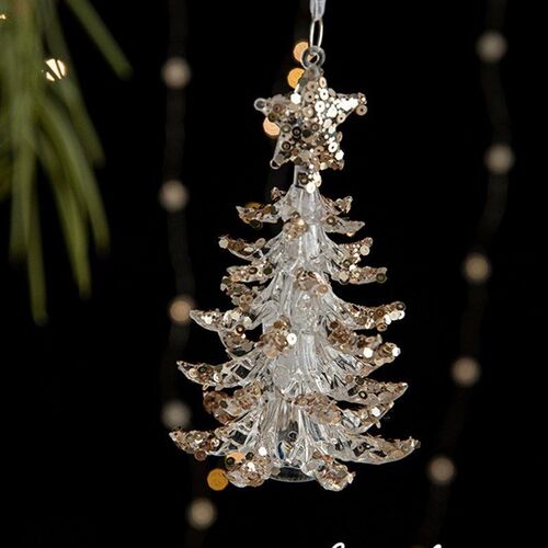 Acrylic snowflake Christmas Tree Decorations Xmas Ornament