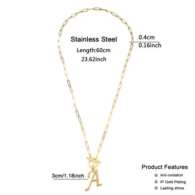 Ins Womens Fashion Creative Letter Design Exquisite Stainle