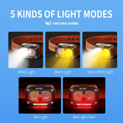 Outdoor night fishing headlight super bright rechargeable