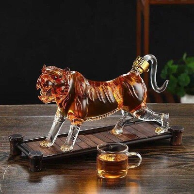 Tiger Bubble Wine Bottle, Thickened High Temperature