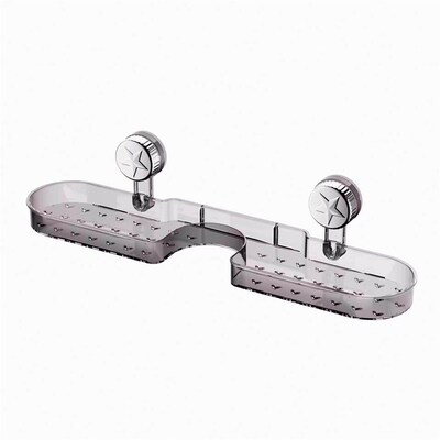 Suction Cup Bathroom Shelf Wall-Mounted Drill-Free Storage R