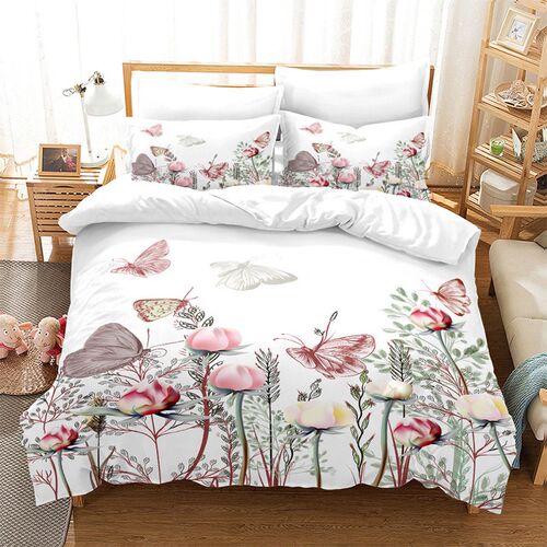 Bedding Three-piece Custom Quilted Bed ver Digital Printing