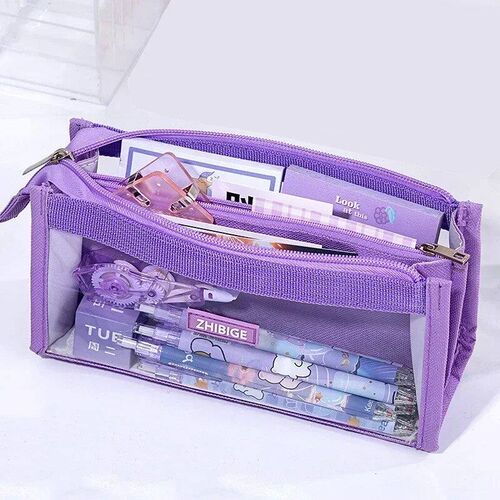 Six Layers Large Capacity Pencil Bag Stationery Supplies Aes