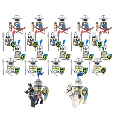 24pcs Dragoon Castle Royal Kings Knight Blue Lion Knights B
