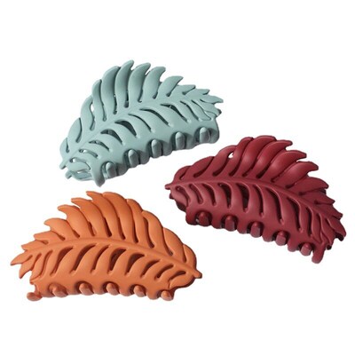 Leaf Hair Clip Frosted Grab Clip Ball Head Hair All-Match Pr