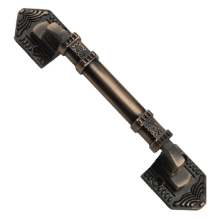 仿古明装门拉手锌合金欧式复古大衣柜把手中式大门推拉门木门把手