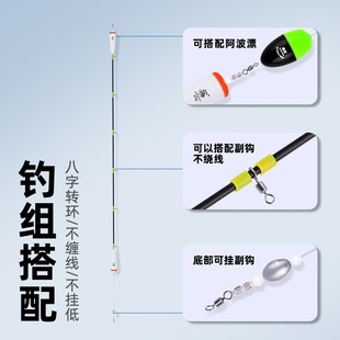 水针鱼海钓浮钓组远投马步鱼串钩七星漂纤维杆鹤针乌头鲻鱼不缠绕
