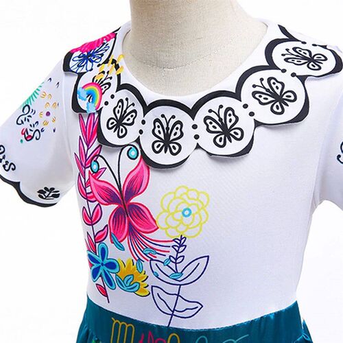 Girls Encanto Costume Princess Dress Suit Charm Kid Cosplay