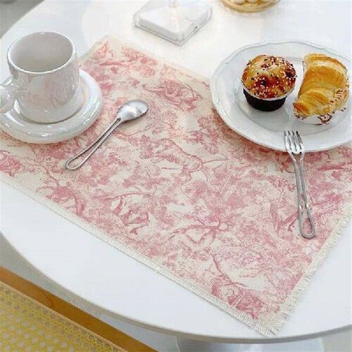 Ins Style Cotton and Linen Restaurant Table Mats Stain