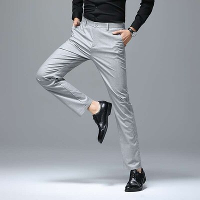 Tencel Linen Casual Pants Mens Spring and Summer New Lightw