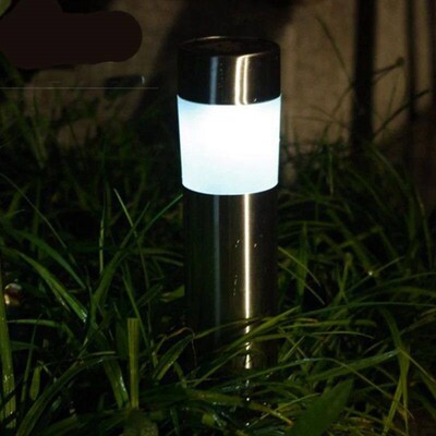 Outdoors Led Solar Lights Cylindrical Lighting Garden Waterp