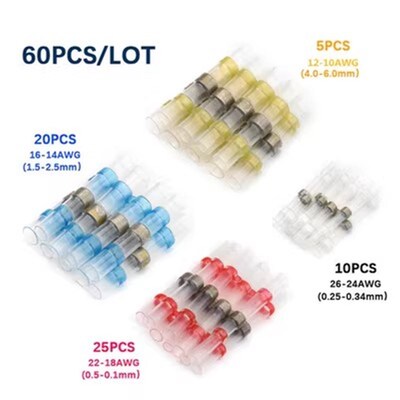 250/100Pcs Solder Seal Wire Connectors - Heat Shrink Solder