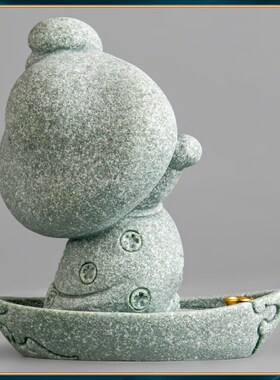 碌心 中式国潮风唐仕女云舟乐舞 青砂石创意桌面茶宠家居装饰摆件