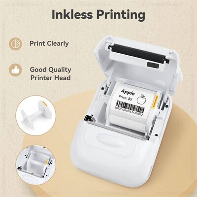 Portable Printer P50 Thermal Adhesive Label Printer without