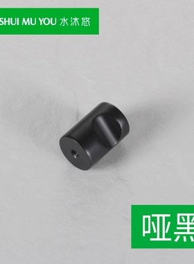 水沐悠玻璃浴室门30不锈钢淋浴房拉手把手单粒 单孔镜光LFDB