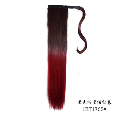 Colorful DualColor Gradient Magic Tape Clipon Ponytail Lifel